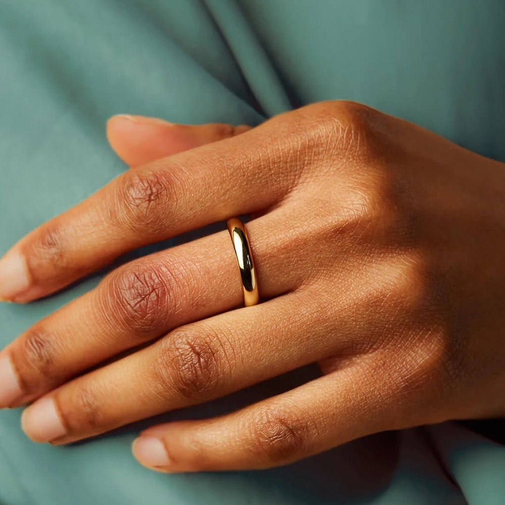 Ana Luisa Everly Gold Band Ring - Size 6,6,7 available